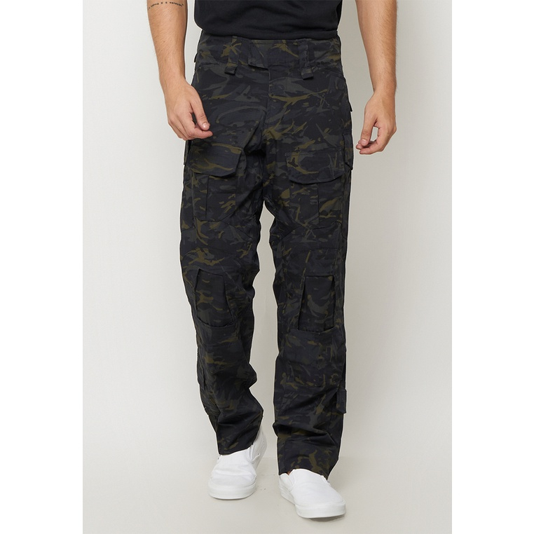 Celana Cargo Sritex Men's Cargo Pants SRX 594 Warna Camou Hitam