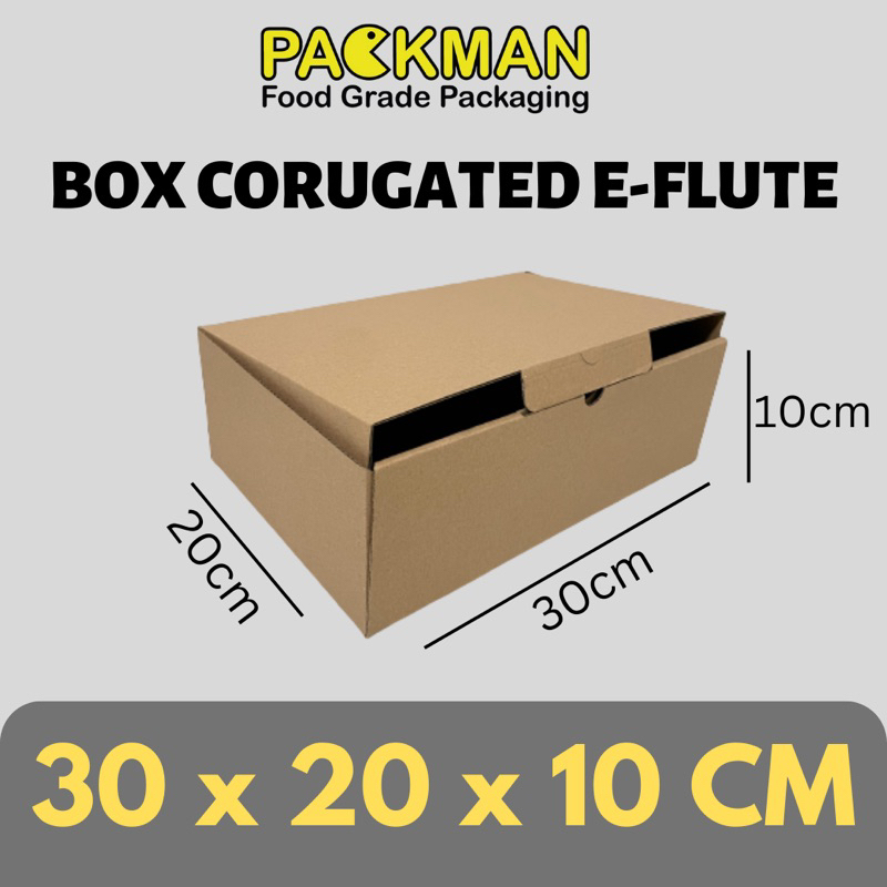 

KARDUS 30x20x10 cm / BOX KARTON CORUGATED DIECUT E-FLUTE / BOX HAMPERS BAJU AKSESORIS PACKING ONLINE