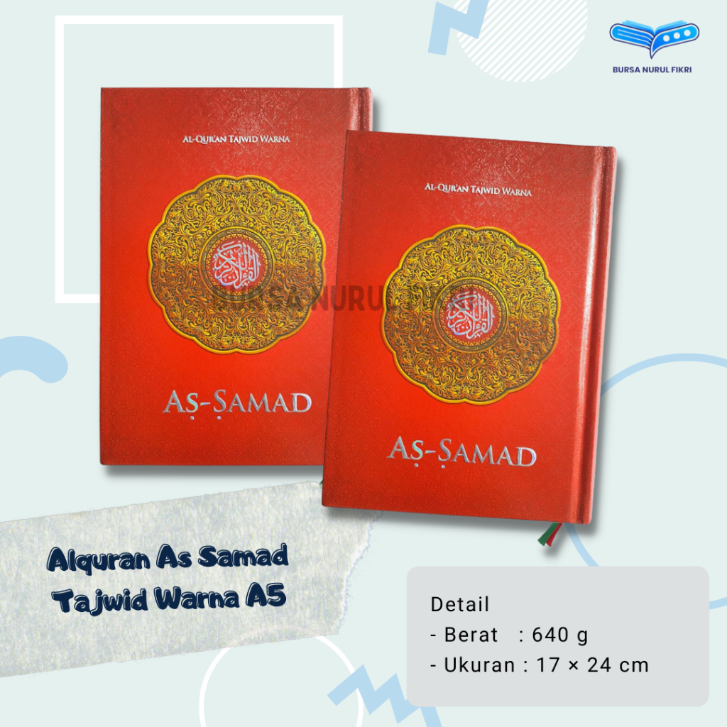 Alquran As Samad Tajwid Warna ukuran A5 penerbit Samad