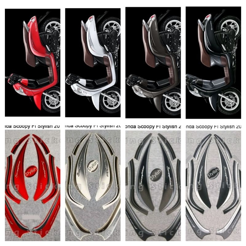 Striping Honda Scoopy Fi Stylish Tahun 2018