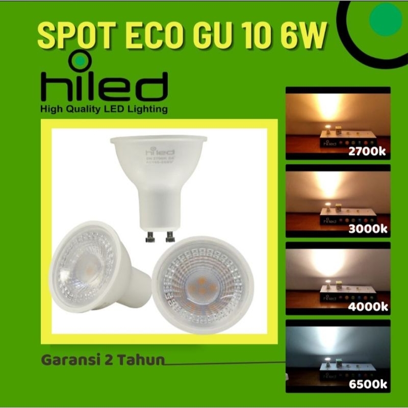 SPOT LIGHT / LAMPU SOROT EKONOMIS HILED 6WATT FITTING GU10 - GU53 - E27