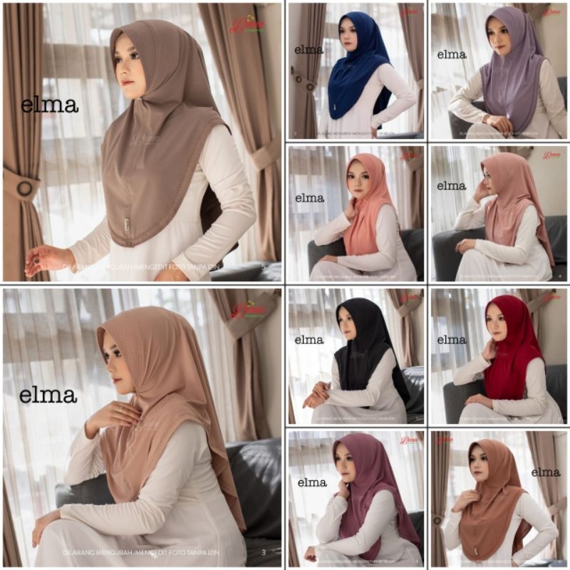 Jilbab Instan Bergo Elma Jersey By Liana Hijab