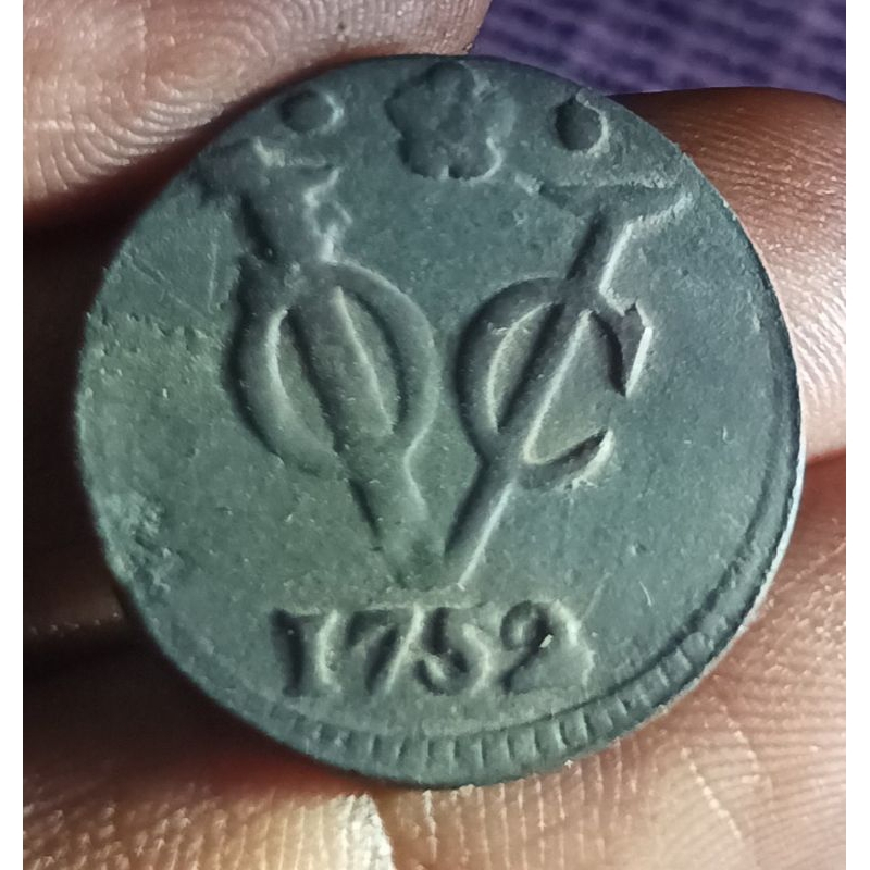koin voc 1 duit prov Holland 1752