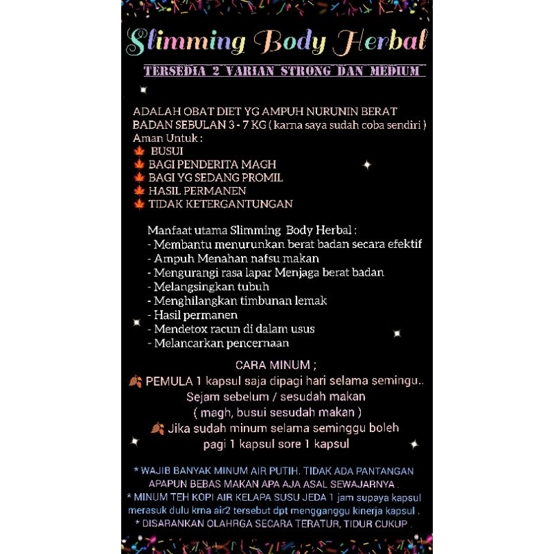 

Slimming Body Herbal