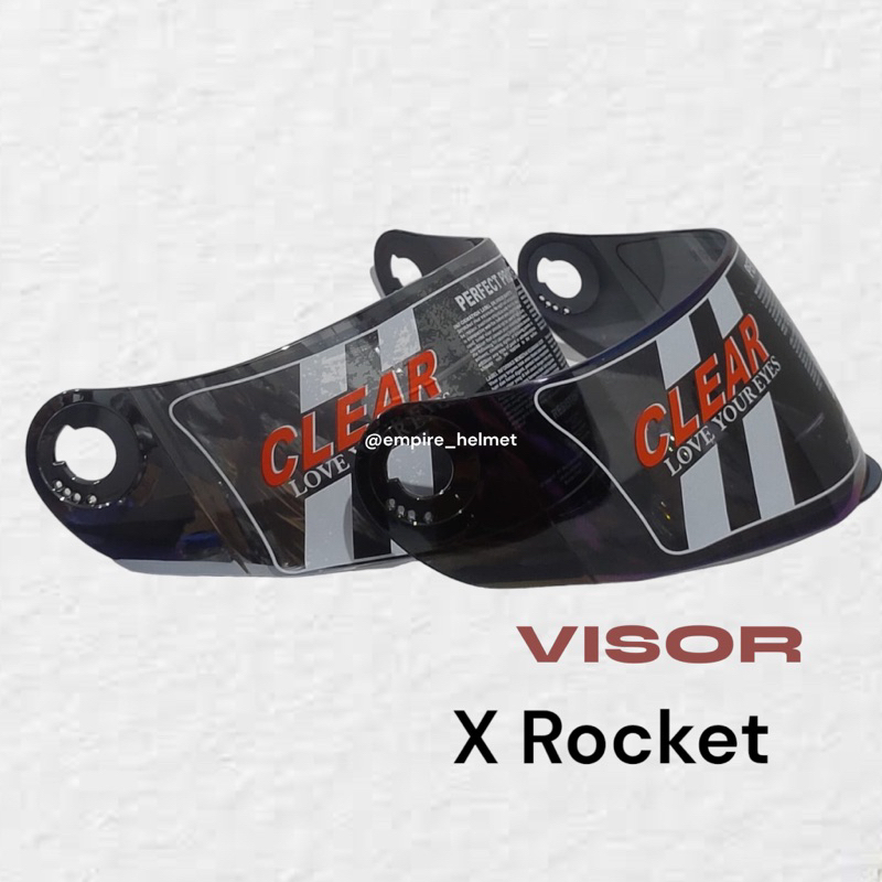 Kaca Visor KYT X Rocket Iridium Silver dan Pelangi