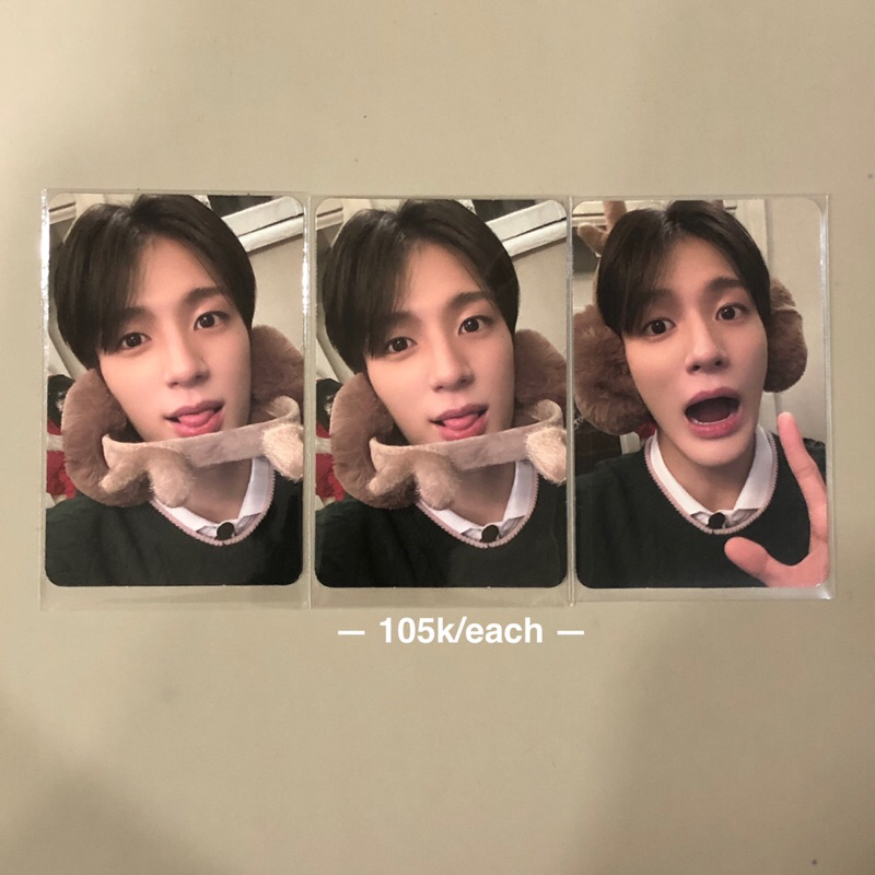 READ BIO photocard / pc pc tc trading card md pink christmast renjun, jisung, mark, chenle, jen mang