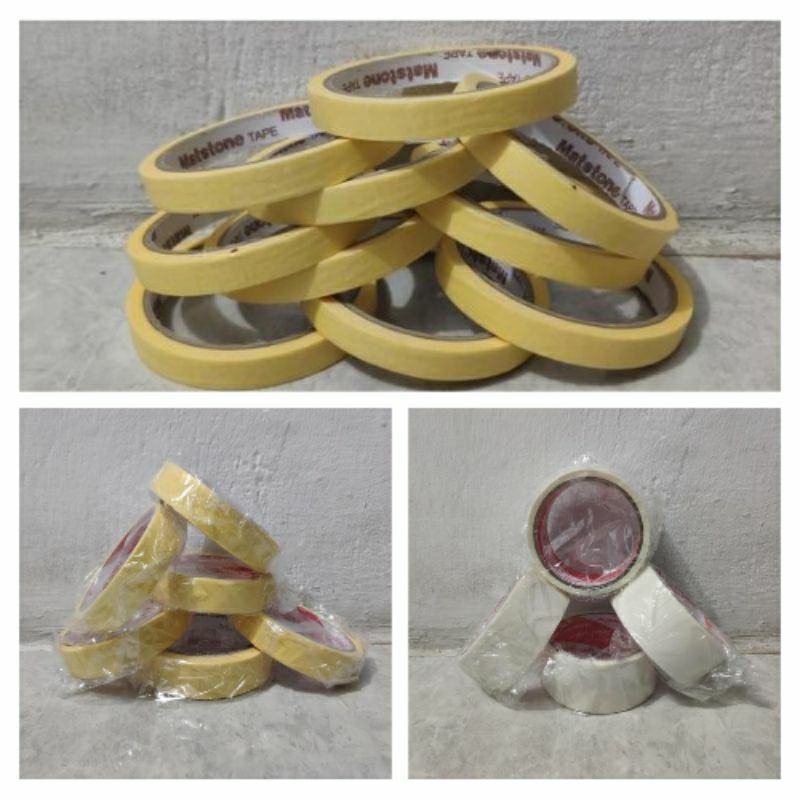 

Masking Tape ½inch 1inch 2inch Lakban Solatip Isolasi Kertas Cat