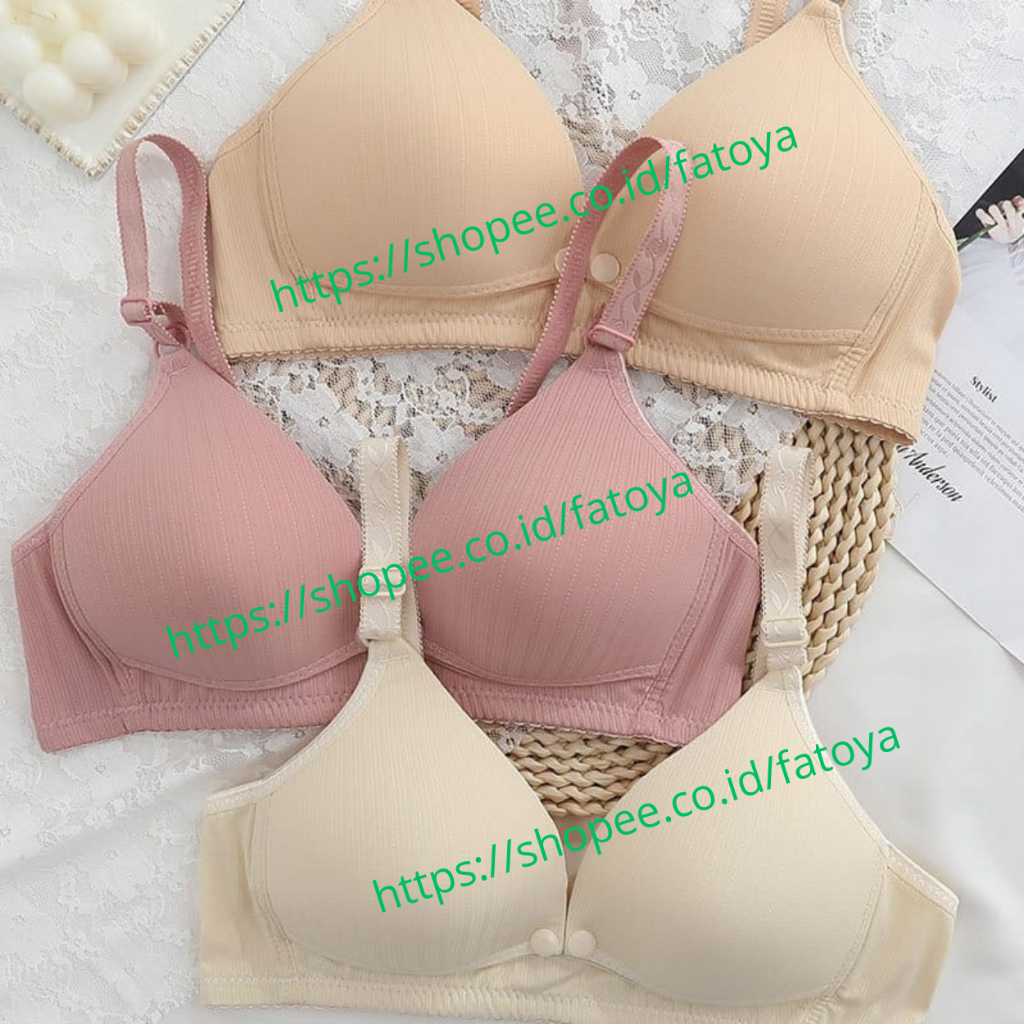 Bra BH Menyusui Busa Tanpa Kawat Bukaan Depan