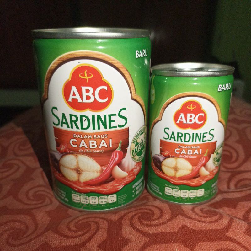 

ABC Sarden Cabai/Sarden ABC/Ikan Sarden Kaleng