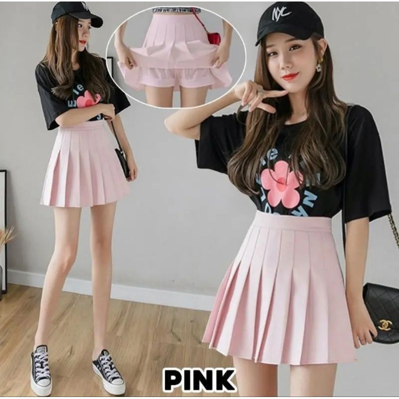 TANNIE SKORT ROK CELANA RAMPLE WANITA KOREAN STYLE ALL SIZE TO OVERSIZE [BISA COD] Elysse