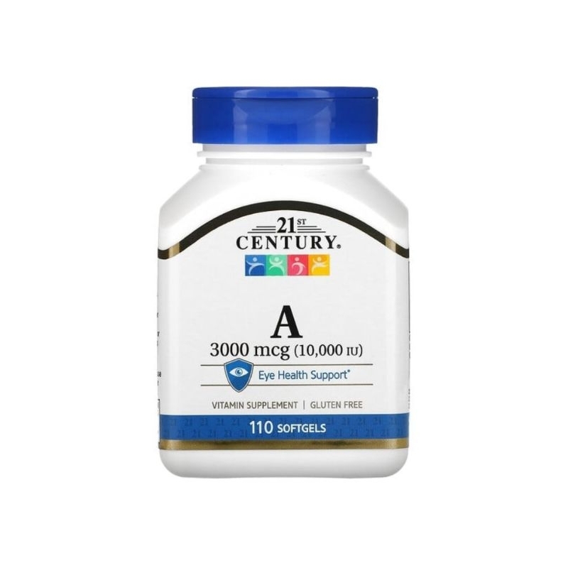 21st Century Vitamin A 3000 mcg 10000 IU 110 Softgels