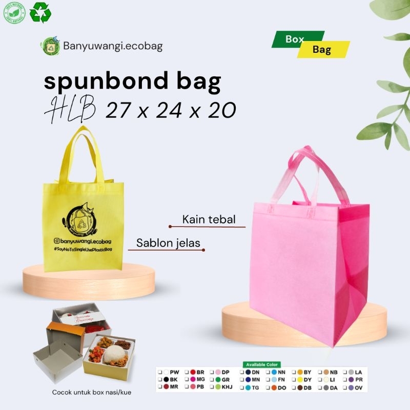 

TAS SPUNBOND HLB UKURAN 27 X 24 X 20 Lusinan