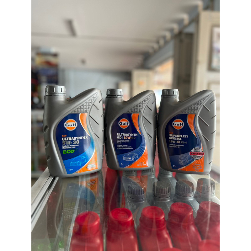 Oli Gulf 10w40/ Gulf Eco 5w30/ Gulf superfleet 15w40 diesel (1L)