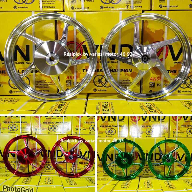 velg vnd ak55 mio sporty / mio soul karbu / mio karbu / fino 115 original vnd ak55