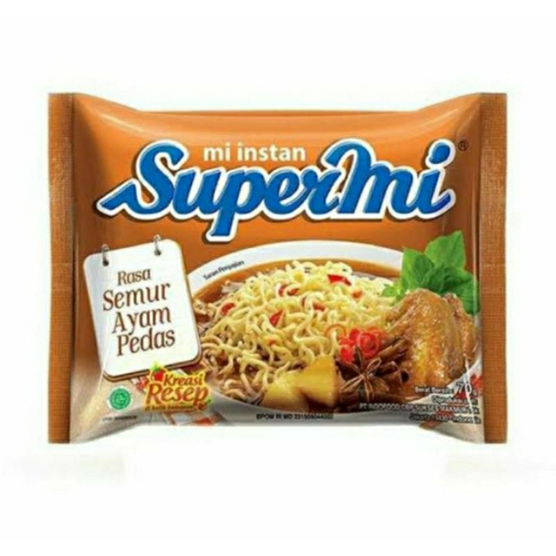 

Supermi rasa semur ayam pedas