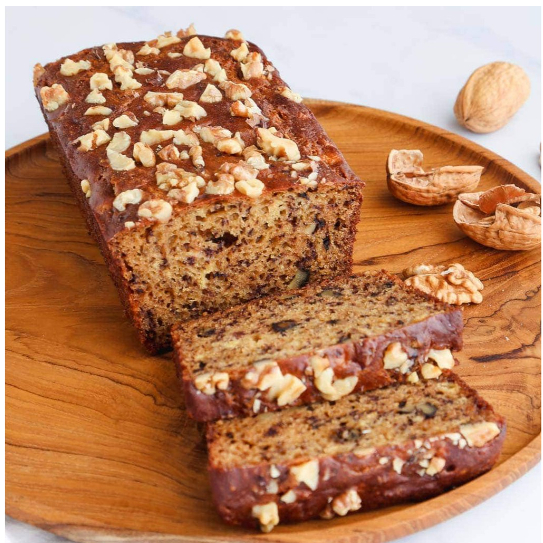 

NUDE BAKE Skinny Banana Bread Gluten Free, Vegan, Low Calorie, Dairy Free, No Refined Sugar, Roti