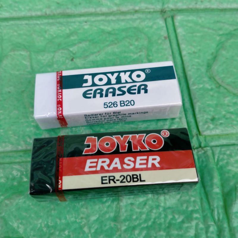 

Penghapus Pensil JOYKO Besar EB-20 Hitam Putih Hapusan Pencil Murah