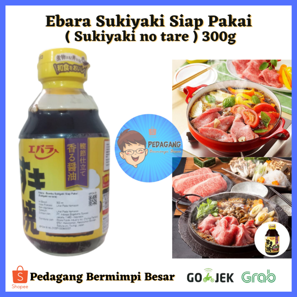

Ebara Sukiyaki No Tare 300ml/ Ebara Bumbu Sukiyaki Siap Pakai/ Sukiyaki no tare/ Saus Sukiyaki