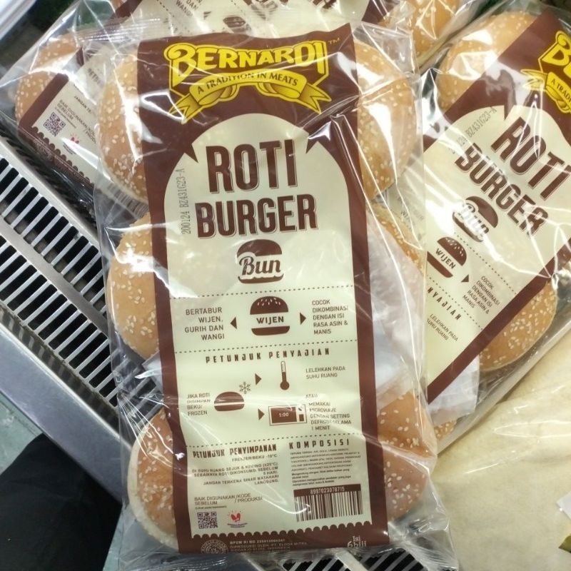 

[INSTANT & SAMEDAY ONLY] Bernardi Bun Roti Burger 6Pcs Lokal
