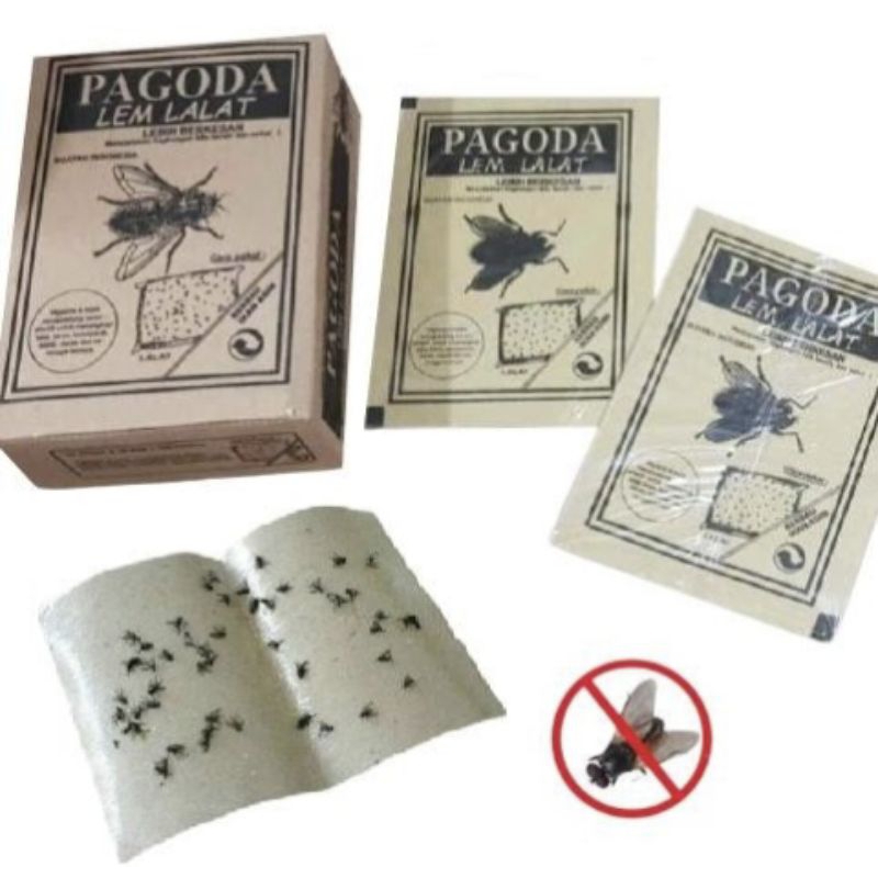 Vinztstore - Lem Lalat / Lem Lalat Kertas / Pengusir Lalat / Lem Serangga / Penghilang Lalat Insekti