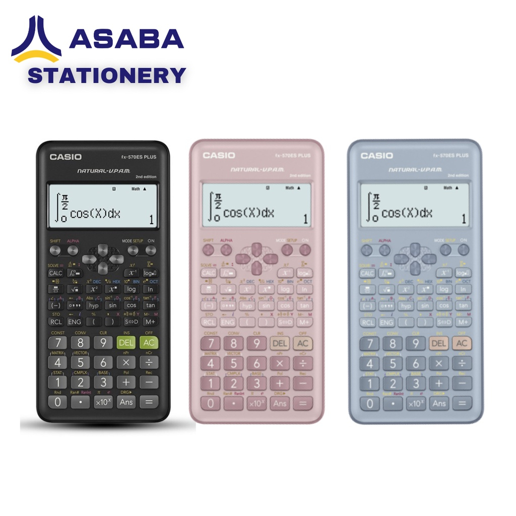

CASIO FX-570ES Plus - Kalkulator Sekolah/Kuliah - Scientific/Saintifik - 417 fungsi