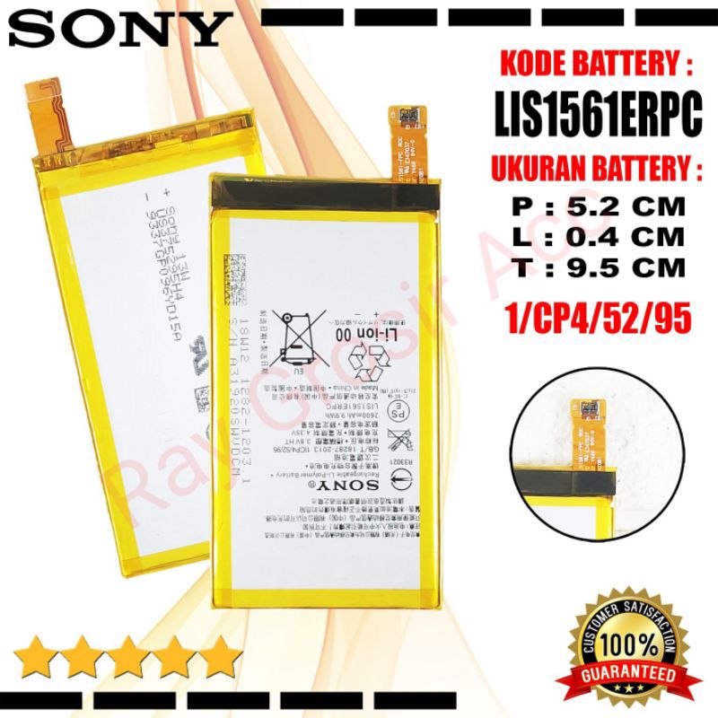 Baterai Original SONY Xperia C4 Dual D5833 D5803 M55W SO-02G E5303 E5306 E5333 E5343 LIS1561ERPC