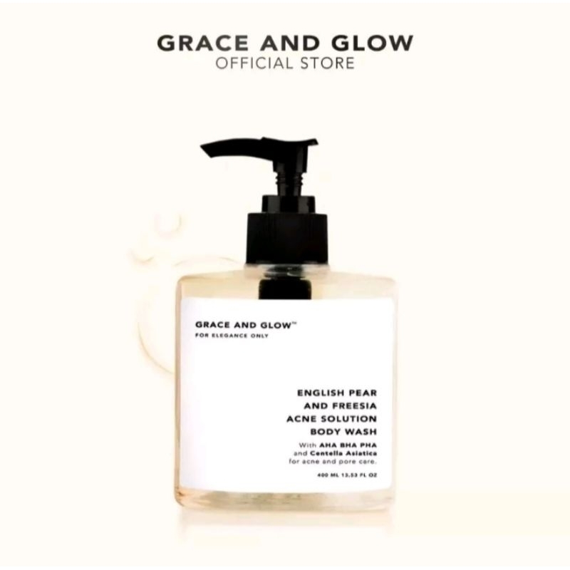 Grace &amp; Glow English Pear and Freesia Acne Solution body Wash