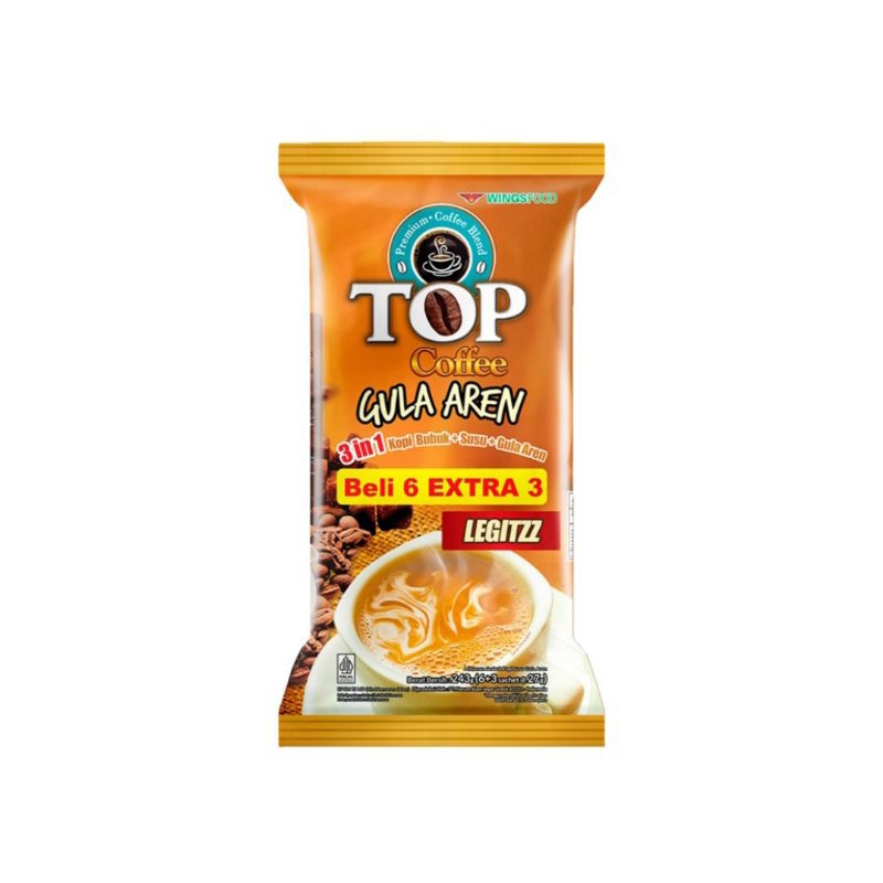 

Top Coffee Gula Aren Legitzzz Kopi Instan 9 x 27gr