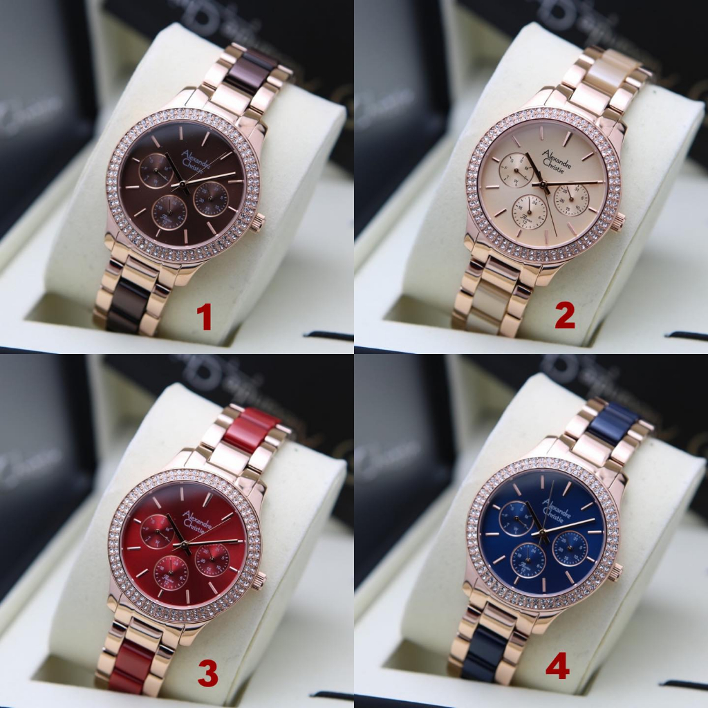 Alexandre Christie AC 2914 BF Jam Tangan Wanita Original 100% Garansi 1 Tahun
