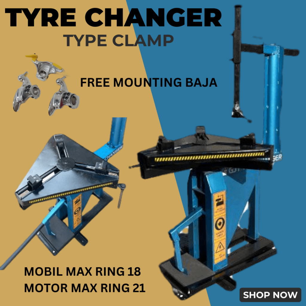 Alat Buka pasang ban motor dan mobil manual tyre changer