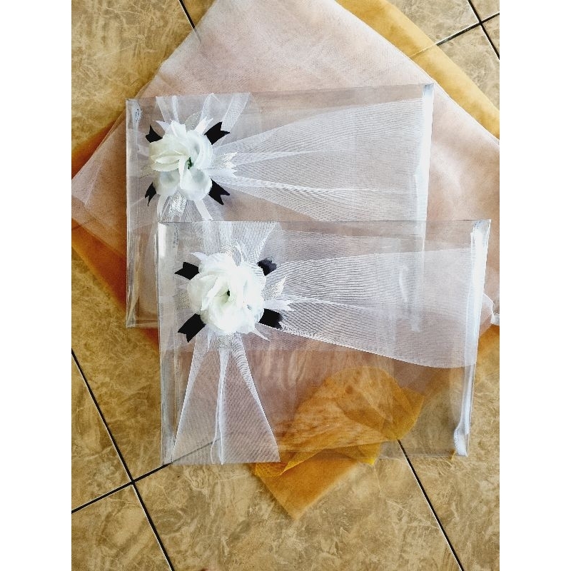 tutup hantaran mika custom mika tebal seserahan hantaran