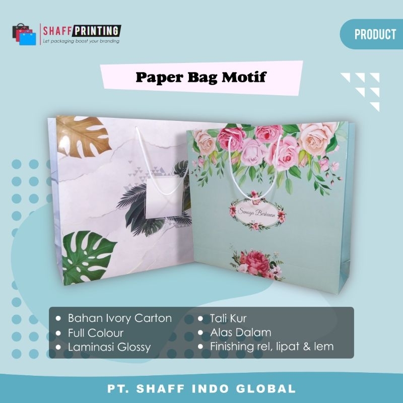 

Paper Bag Motif Floral Tas Kertas Souvenir Hadiah Polos Gambar Bunga tulisan Semoga Berkenan