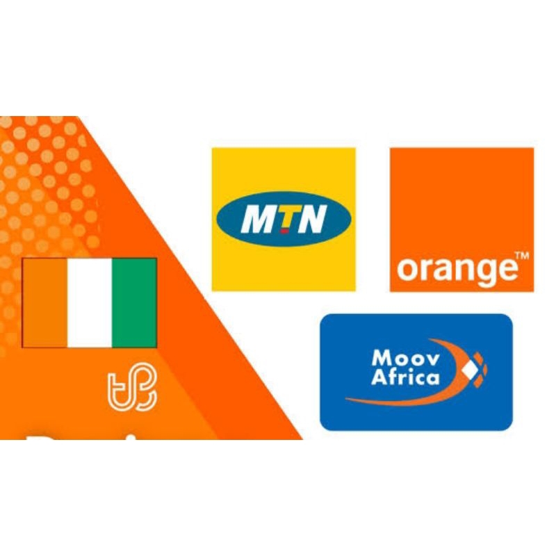 ivory coast pulsa Pantai Gading mtn moov orange