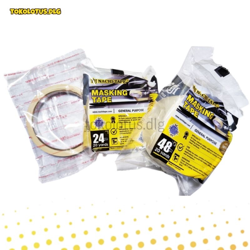 

Masking tape nachi nasuha plaster kertas 48mm, 24mm, 6mm