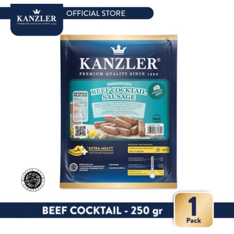 

Kanzler Sosis Beef Cocktail 250gr