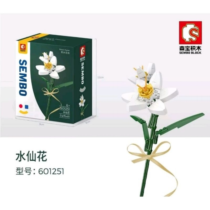 Sembo Block Flower Lego Bunga Mainan Daffodils