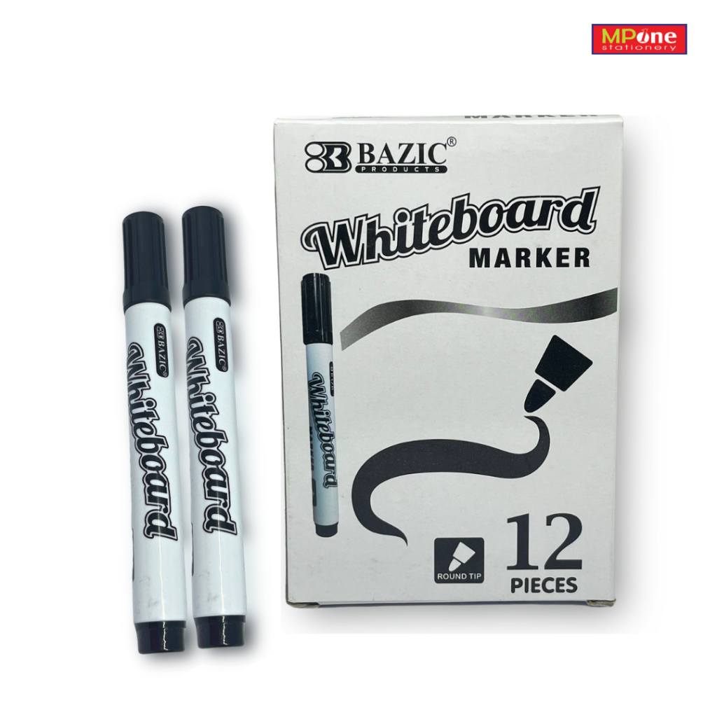

(1 Pcs) Spidol Whiteboard Marker Bazic / Whiteboard Hitam Bazic / Spidol Non Permanent