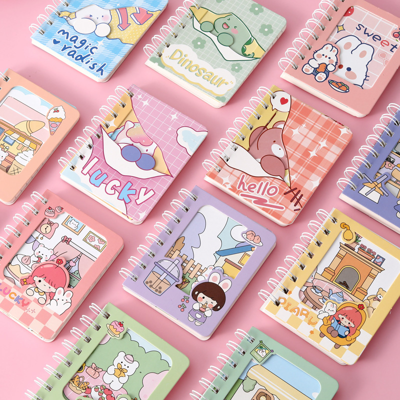 

Notebook Mini / Window Coil Book A7 Cartoon Creative Design - 80 lembar