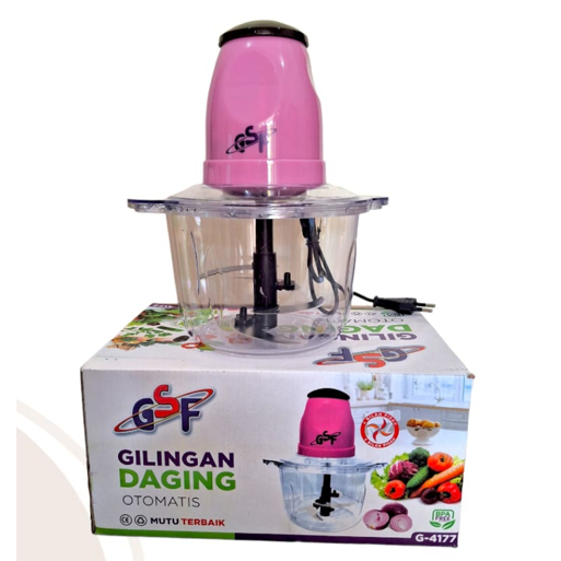 Blender Chopper Daging Stainless GSF SQRS 4 Mata Pisau