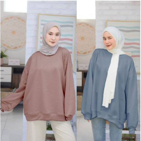 XXL Basic Sweater Oversize / sweater wanita big size xxl / sweater polos.