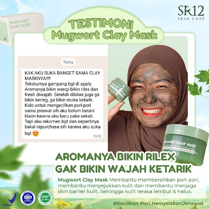 SR12 Mugwort clay mask / masker korea