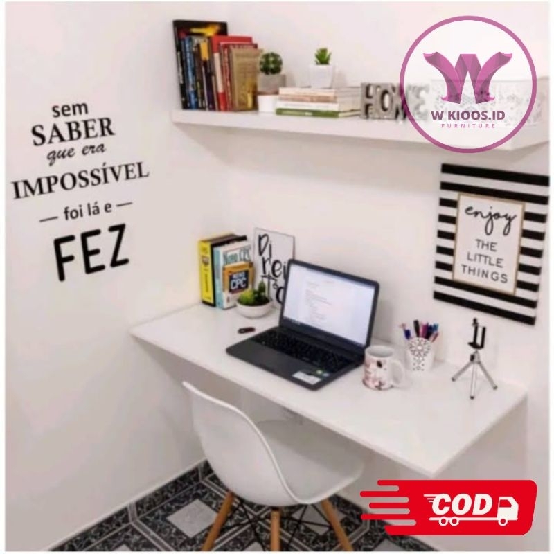 [COD] Meja Lipat Dinding Minimalis  70x40cm