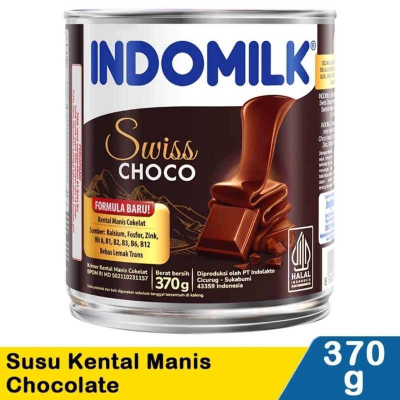 Indomilk Susu Kental Manis Swiss Choco 370gr