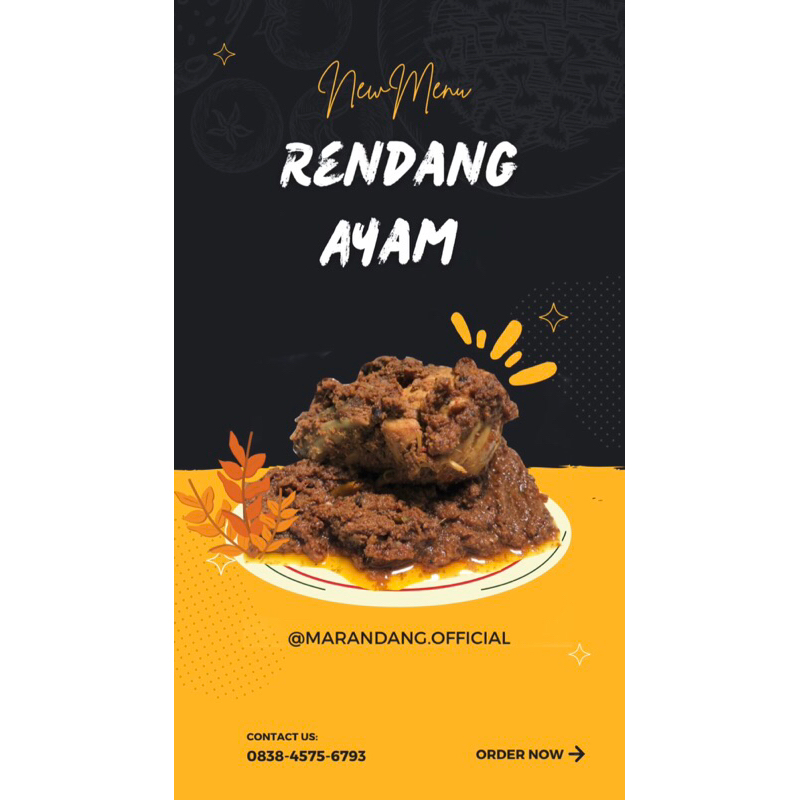 

Rendang Ayam 500gr MARANDANG “Rendang Umma” Rendang Minang asli 100% HALAL