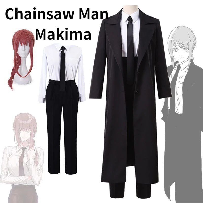 kostum cosplay makima chainsaw man lokal maker