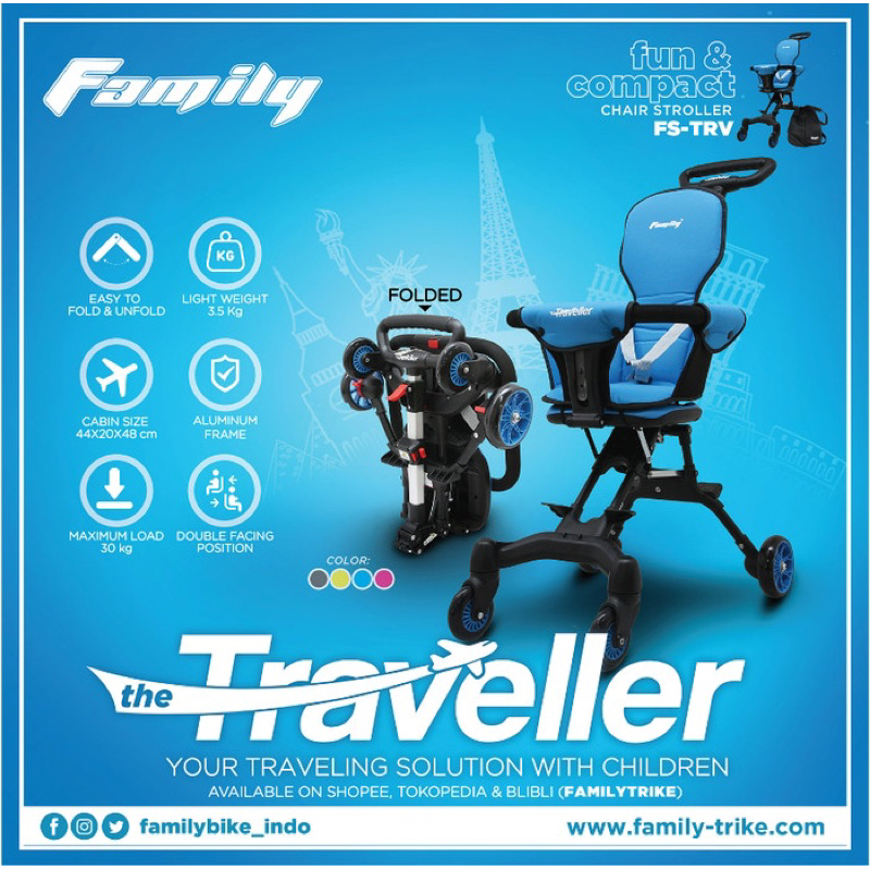 CHAIR STROLLER FAMILY TRAVELLER