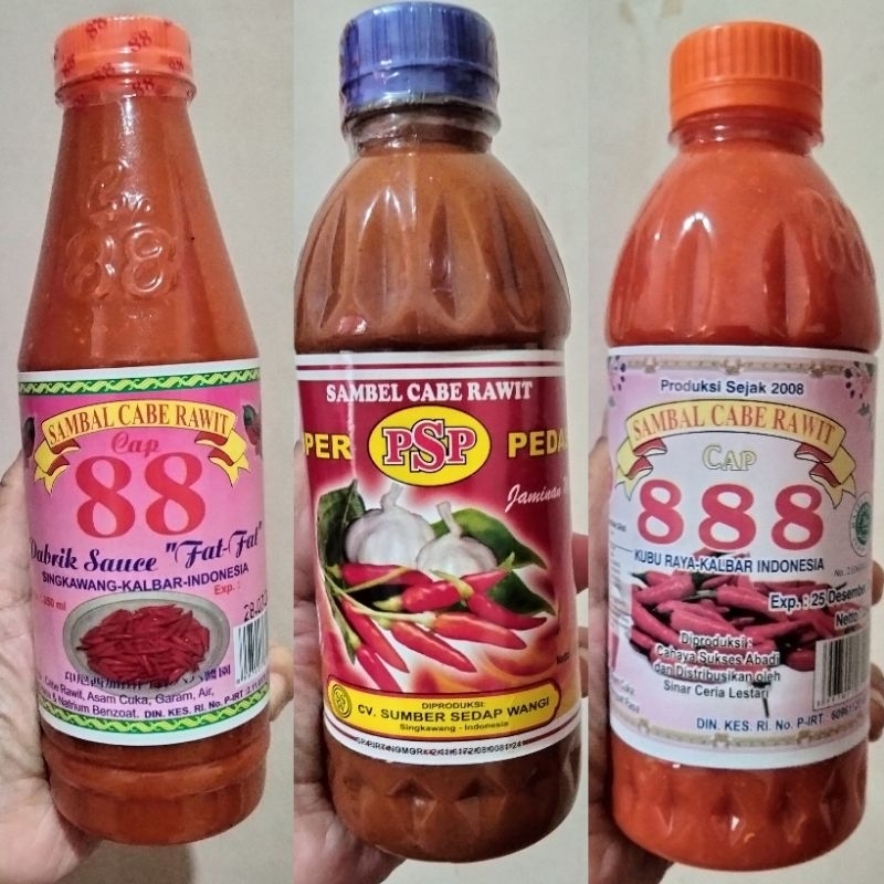 

Sambal Cabe Rawit 88 / Sambel Cabe Rawit PSP / Sambal Cabe 888 / Sambal Cabai Rawit Asli / Sambal Cabe Khas Singkawang / Oleh Oleh Khas Pontianak / Chili Sauce / Hiamcio Chou