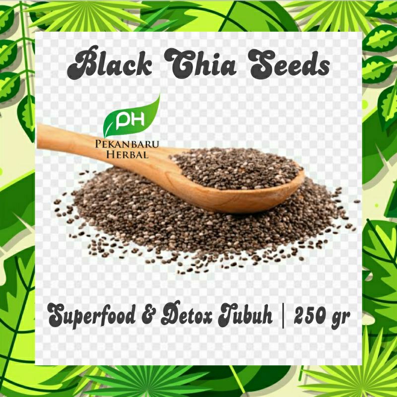 

Organic Black Chia Seed 250 gr Premium Biji Chiaseed Original