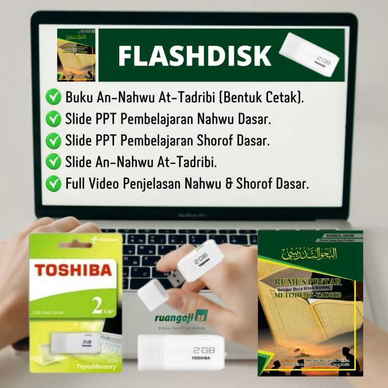 ORI Flashdisk dan kitab Rumus Pintar Baca kitab Kuning Nahwu At tadribi (Metode At tadrib)