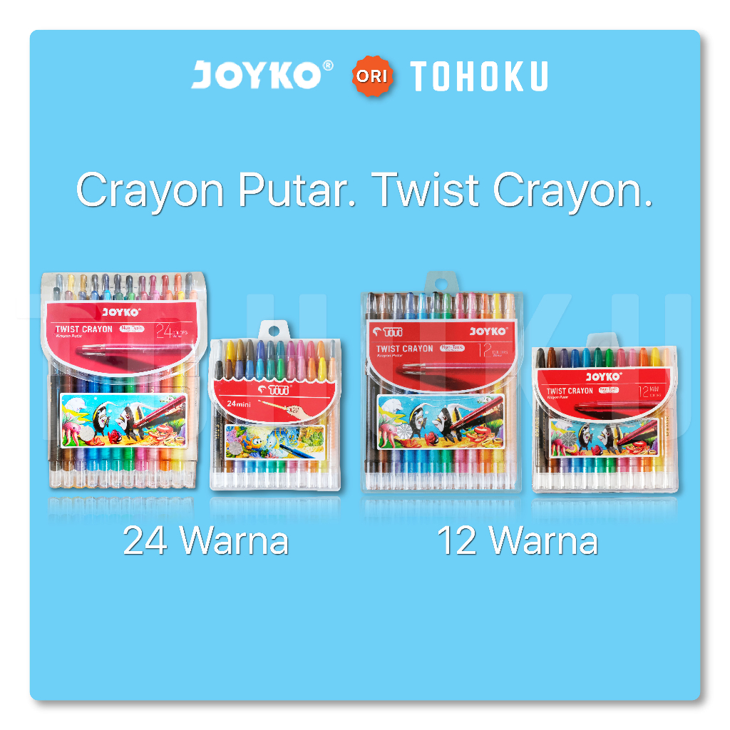 

Joyko - Lengkap Twist Crayon Putar 12-24